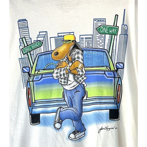 Snoop Dogg XL T-Shirt 90’s Doggystyle Rap Hip Hop Joe Cool Graphic Gin And Juice - Picture 4 of 4